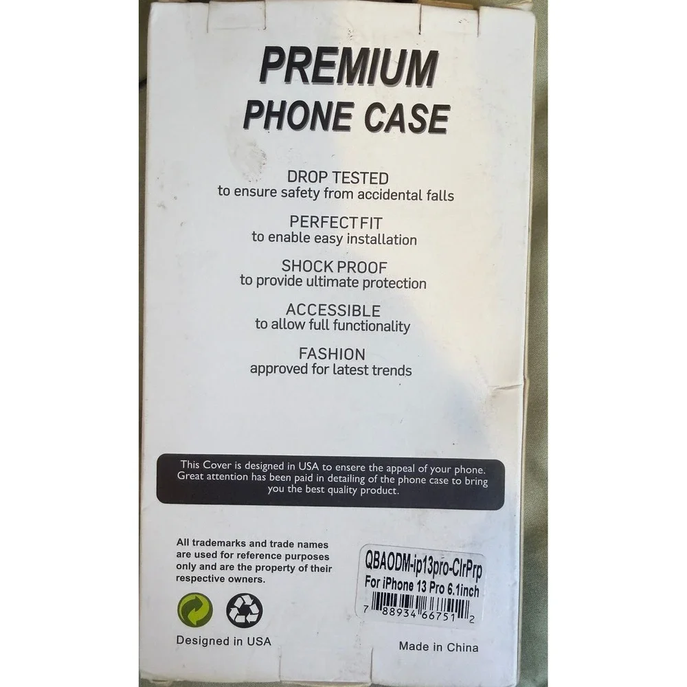 iPhone 13 Pro Case Purple Ombre Rhinestone Bling Shockproof Premium Cover 6.1